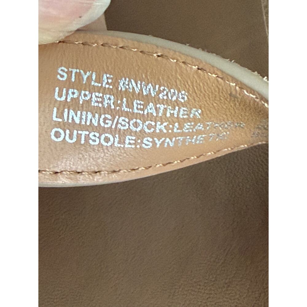 Madewell Dara Double Strap Suede Sandals Tan Size 8 Minimal Chic - Picture 3 of 9